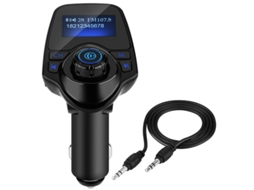 Adaptador de Rádio para Mp3 Player Sem Fio Bluetooth para Carro T11 Carregador Usb 5V/2 1A Transmissor Fm YIZHOOD Preto