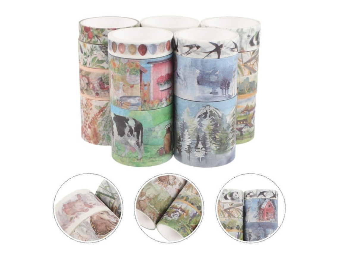 Fita Adesiva Washi, Fitas Adesivas Washi Decoração, Scrapbooking E Projetos Artesanato De Cadernos