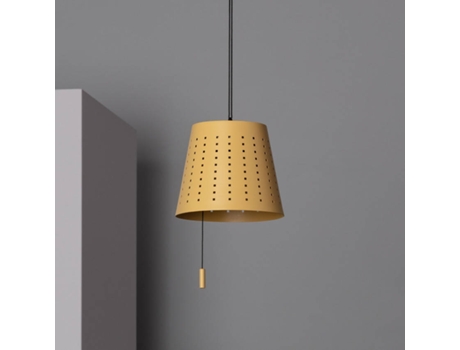 Candeeiro Suspenso ILUZZIA (Amarelo - Metal - 12x14.3 cm)