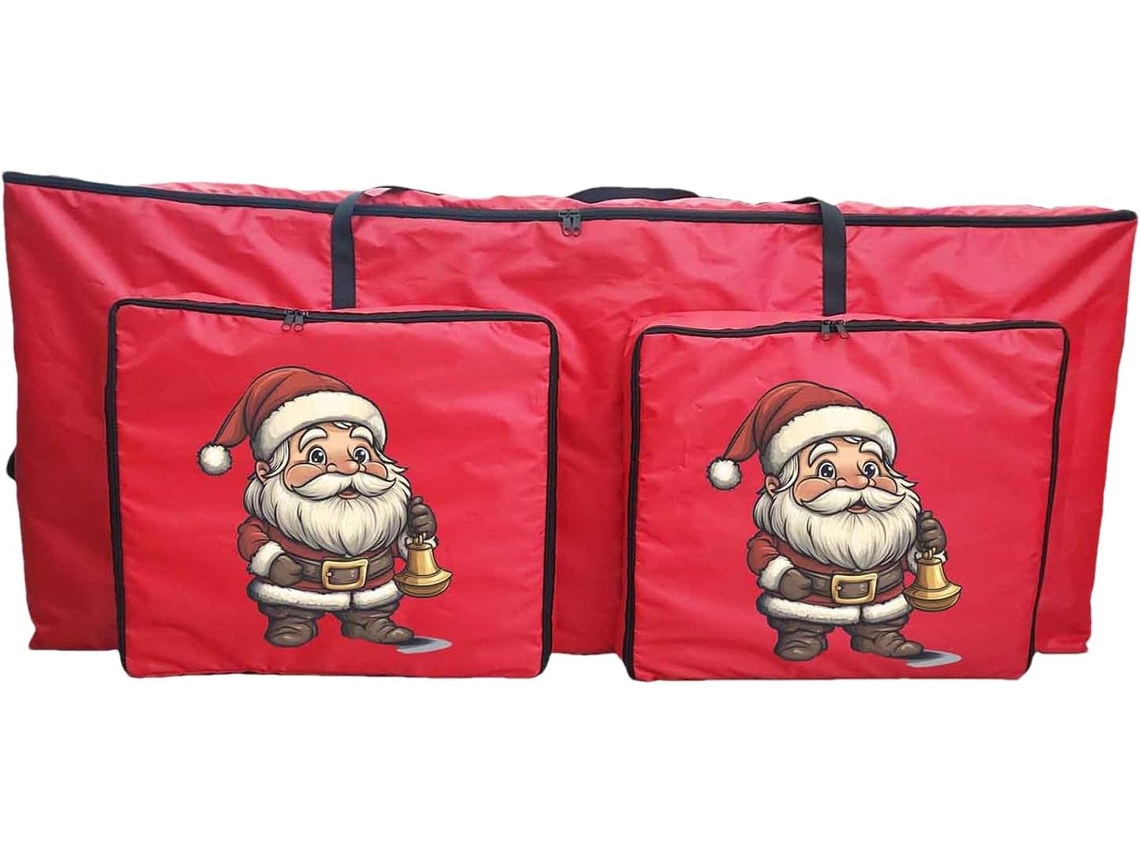 Saco Para Árvore De Natal - Organizador Com Zíper E 2 Bolsos | Artigos Para Festas