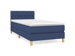 Box Spring Bed, Box Spring Beds Vidaxl Azul Tecido (100 X 200 Cm)
