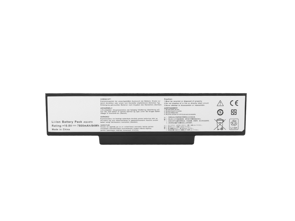 Bateria De Notebook (alta Capacidade) Compatível Com Asus, 11.1v 7800mah, Lítio.