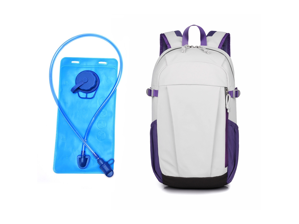 (roxo Com Reservatório De Hidratação) Mochila Para Atividades Ao Ar Livre/caminhadas, Simples E Prática.