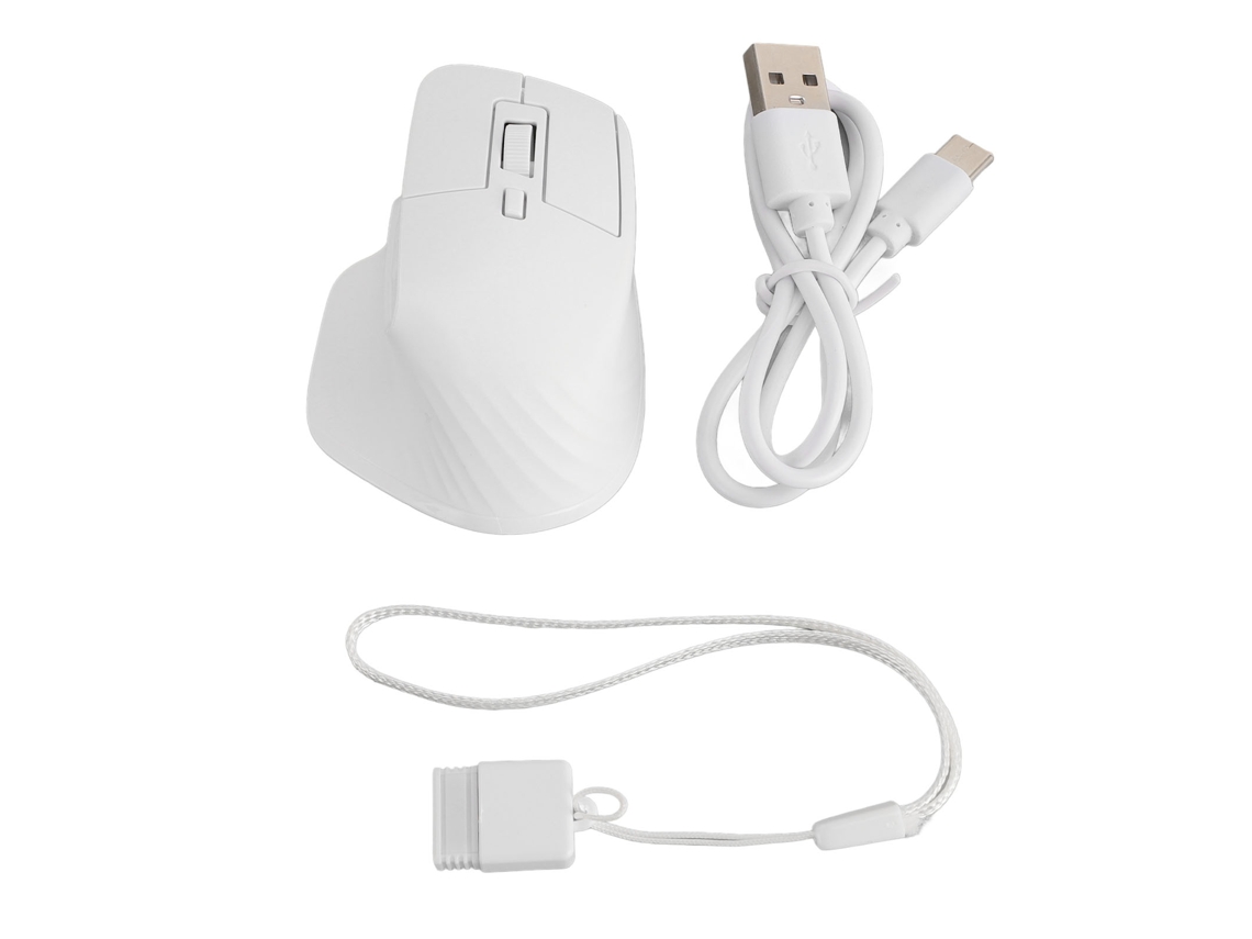 Aetheria mouse Sem Fio Dual Mode Bluetooth 5.1 2.4ghz Recarregável Silencioso Branco para Laptop