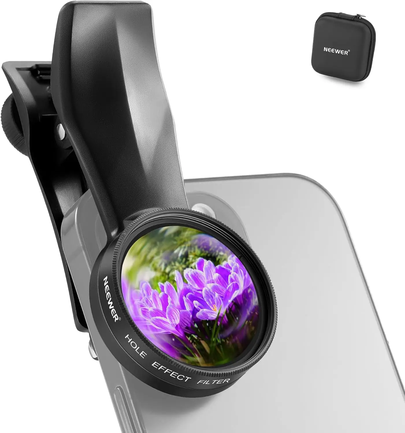 Filtro De Prisma Halo Espiral 37mm Com Clip De Celular, Para Placa Traseira Rosqueada 17mm Cage E Capa Iphone Samsung Android Fl-100