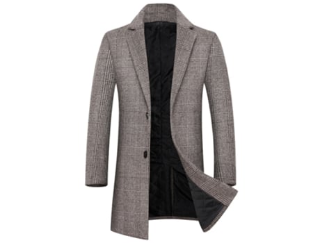 Jaqueta Ultrafina Masculina Gigikill Fit Xadrez Meio Marrom (3xl)
