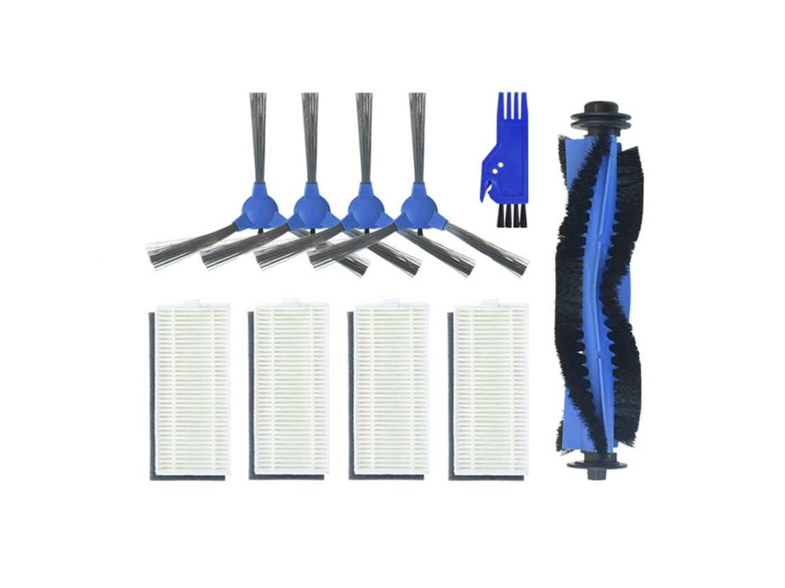 Kit De Filtro Hepa E Escovas Laterais Para Eufy Robovac 11s 15c 30c Peças De Reposição De Limpeza