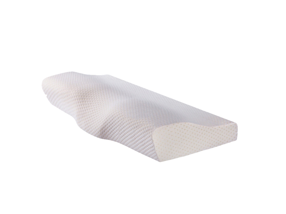 Lurelia Travesseiro Cervical, Espuma Viscoelástica, Ergonómico, Ortopédico, Gel Refrescante, Branco