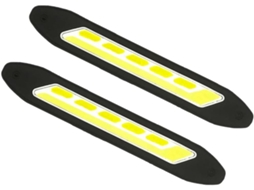 Amosfun Conjunto De 2-luzes Diurnas Led Em Silicone Impermeáveis Para Carro, Baixo Consumo De Energia, Resistentes A