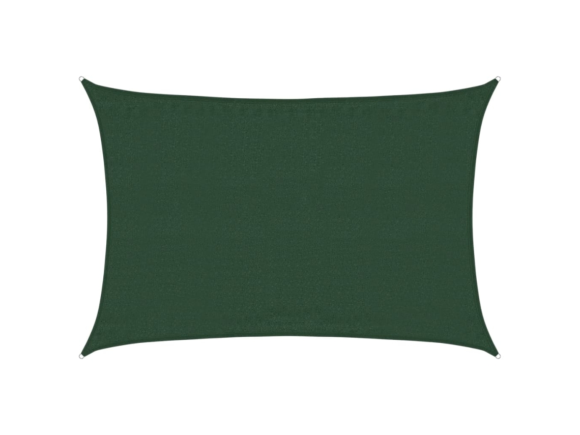 Maison Exclusive - Para-sol Estilo Vela 160 G/m² 3,5x5 M Pead Verde-escuro