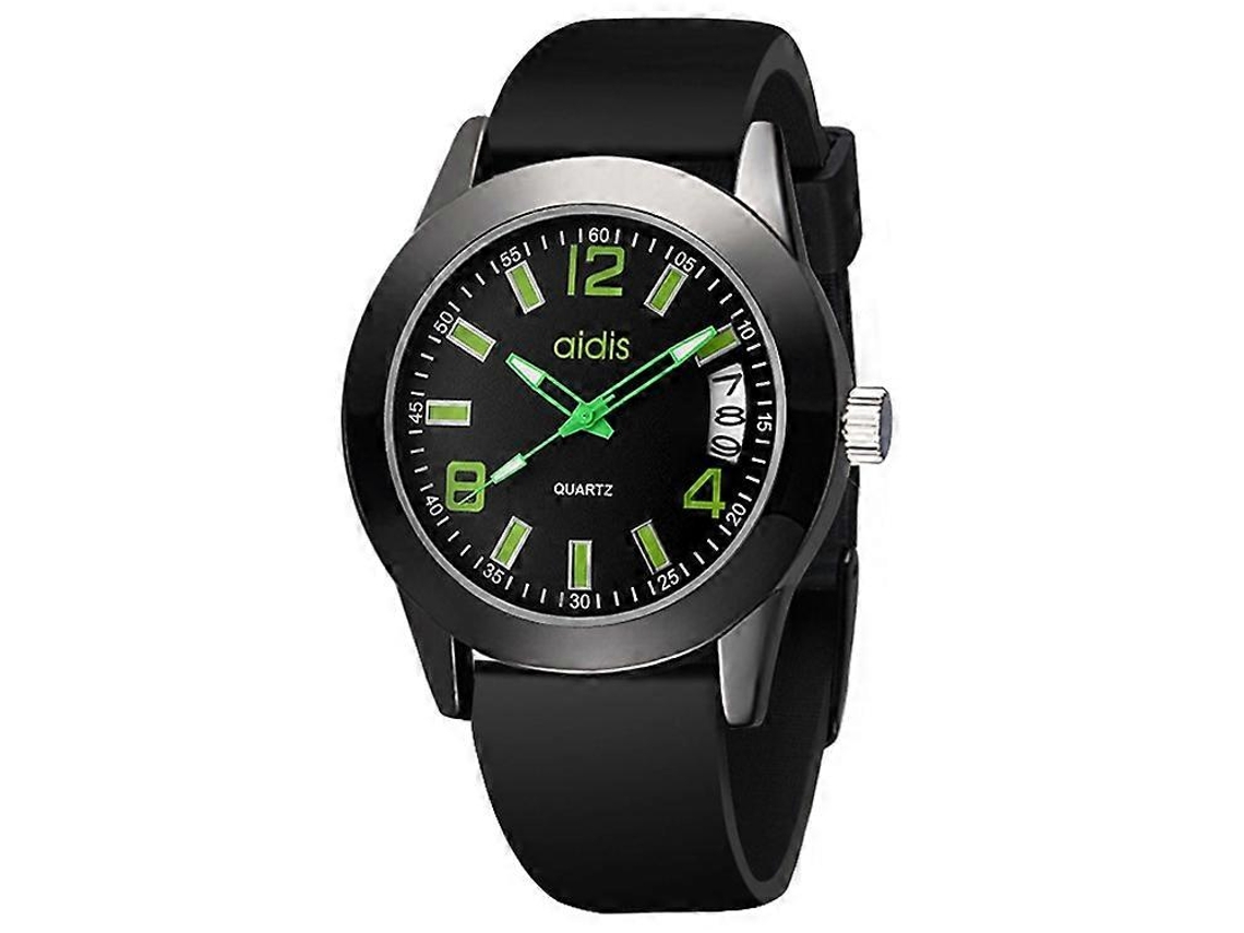 Relógio De Pulso Addies My-1601, Versão Regular, Com Pulseira De Silicone E Mecanismo De Quartzo, Compatível Com Calendário.