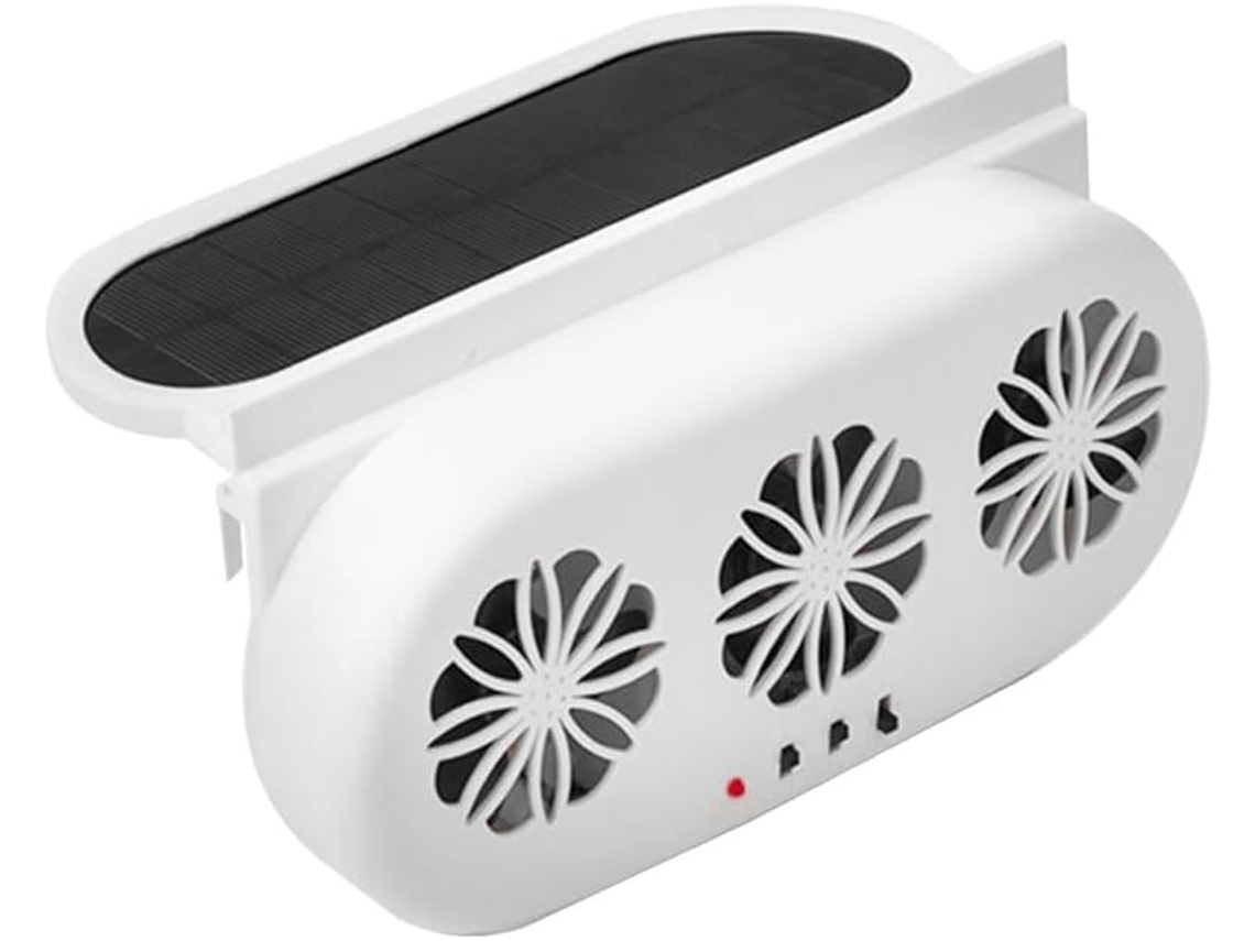 Ventilador De Resfriamento Para Carro, Ventilador Veicular Com Energia Solar Usb, Ventilação De Ar Para Carro Com Duto