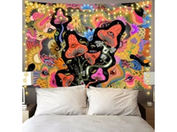 Tapeçaria Boêmia Decorativa para Quarto, Versão Mais Grossa, com Mandala para Pendurar , com Kit Incluso) BRILVIBERA (150x200cm(espessa)