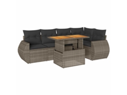 Garden Sofa Set, Garden Sofa Sets Vidaxl Cinzeto Rattan / Vime (n/a)