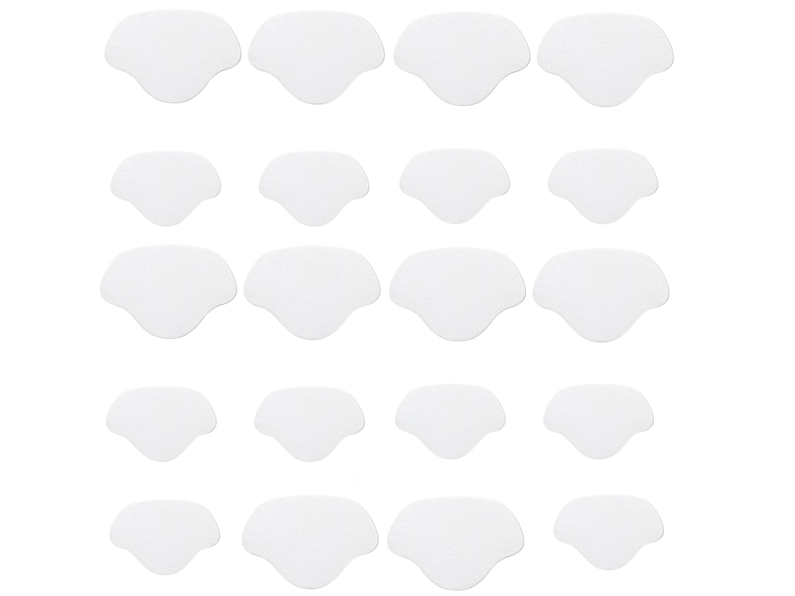 Protetores De Calcanhar / Remendos Para Reparo De Calçados - 2 Tamanhos, 10 Pares White