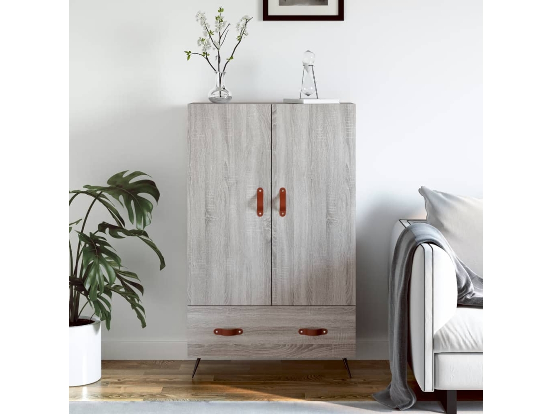 Gabinete alto Derivados de madera 69,5x31x115cm Gris Sonoma