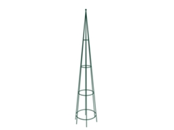 Cone De Suporte Para Jardim, 150 Cm De Altura, Construção Em Metal Durável, Verde Escuro