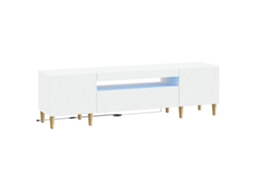 Vidaxl Gabinete De Tv Led Branco Derivados De Madeira