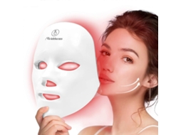 Máscara de Terapia Luz Vermelha para Rosto, Facial Led 7+1 Núcleos, Cuidados com a Pele em Casa Sem F Io, Presente Mulheres GOKOCO