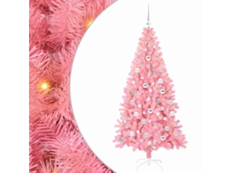 Conjunto 1 Árvore De Natal Vidaxl Rosa Pvc (180 Cm)