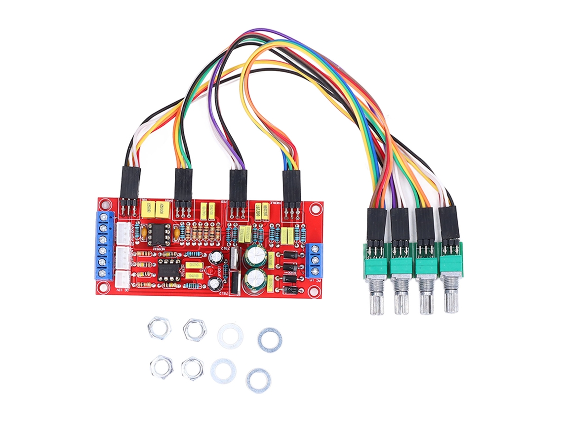 Placa Pré e Power Amplificador Ne5532 Controle Volume