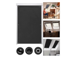 Cortina Blackout Sem Furos Para Claraboias, Cortinas Blackout Térmicas Com Ventosas, Opacas, 96 X 115 Cm, Pretas