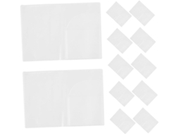 Pacote Com 30 Porta-passaportes Transparentes Em Pvc, Capas Protetoras Impermeáveis, Porta-cartões.