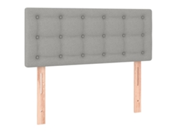 Cabeceira de tecido 80x5x78/88 cm Cinzento light MAISON EXCLUSIVE