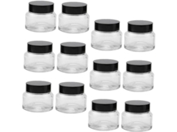 Conjunto De 12 Frascos Multiuso Para Armazenamento De Cremes, Recipientes Cosméticos Recarregáveis