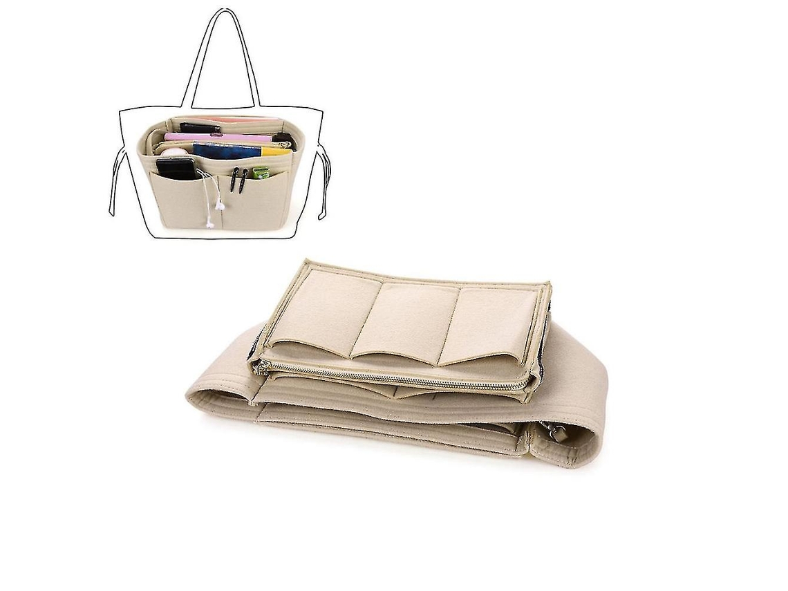 Organizador de Bolsa BRILVIBERA, feltro, com compartimentos