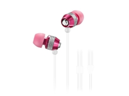 Auriculares Wea para Apple, Samsung Samsung Galaxy WALLYTECH Metal Rosa