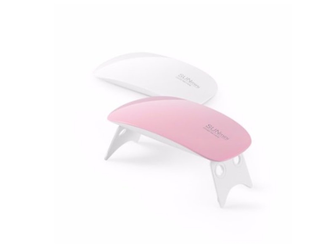 Mini Lâmpada Uv/led De 12w, Lâmpada Para Unhas Rosa - Elysve