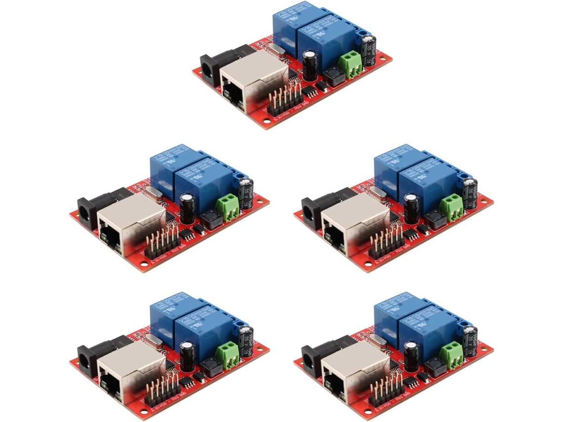 Módulo de Placa de Relé Ethernet Bidirecional com Switch de Retardo Lan 5x SFUSHOS