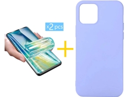 Capa + 2 Películas para iPhone 12 SKYHE Roxo