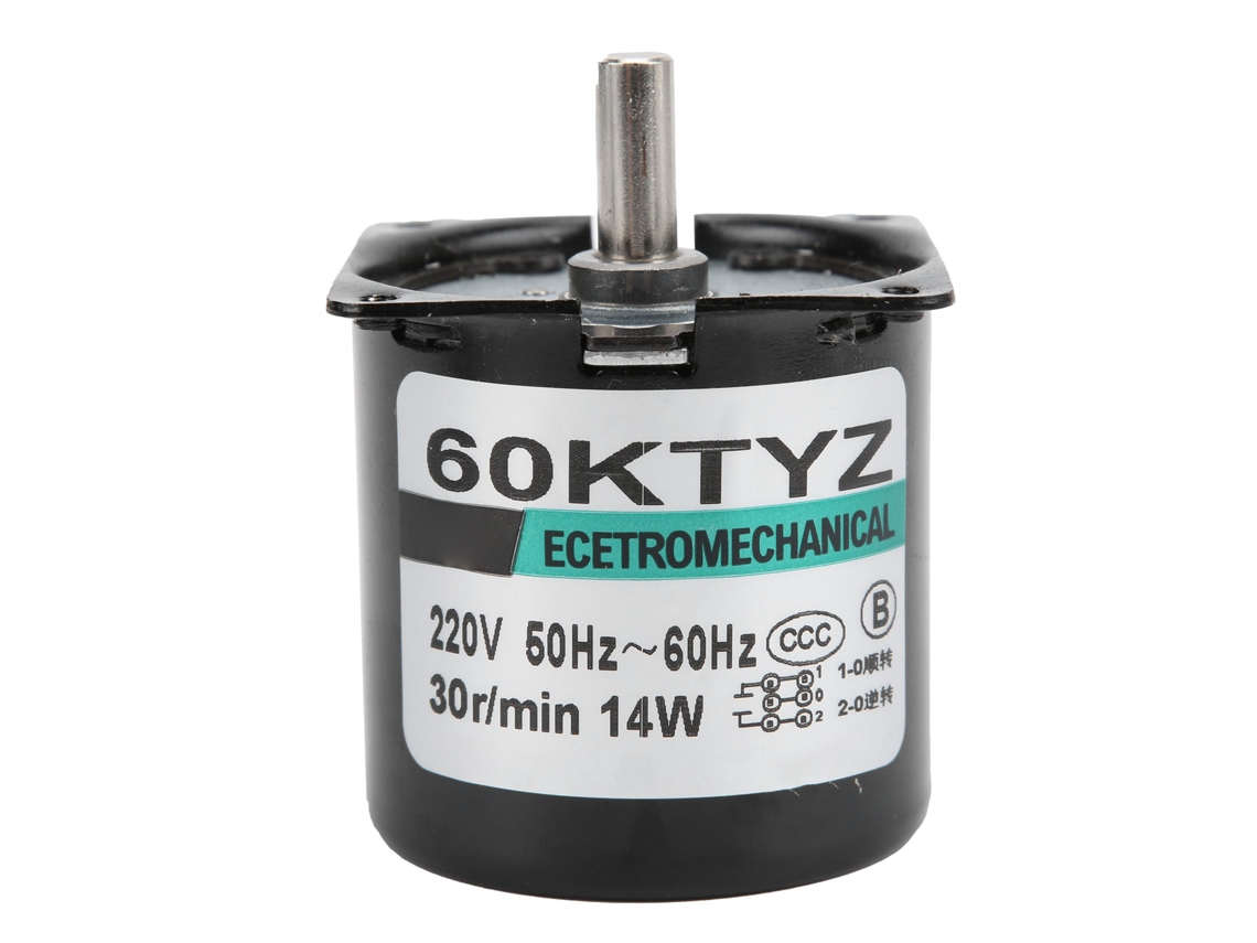 Motor De Engrenagem Micro Com Iman Permanente Redutor De Velocidade 14w 30rpm Ac220v Acessórios Diy