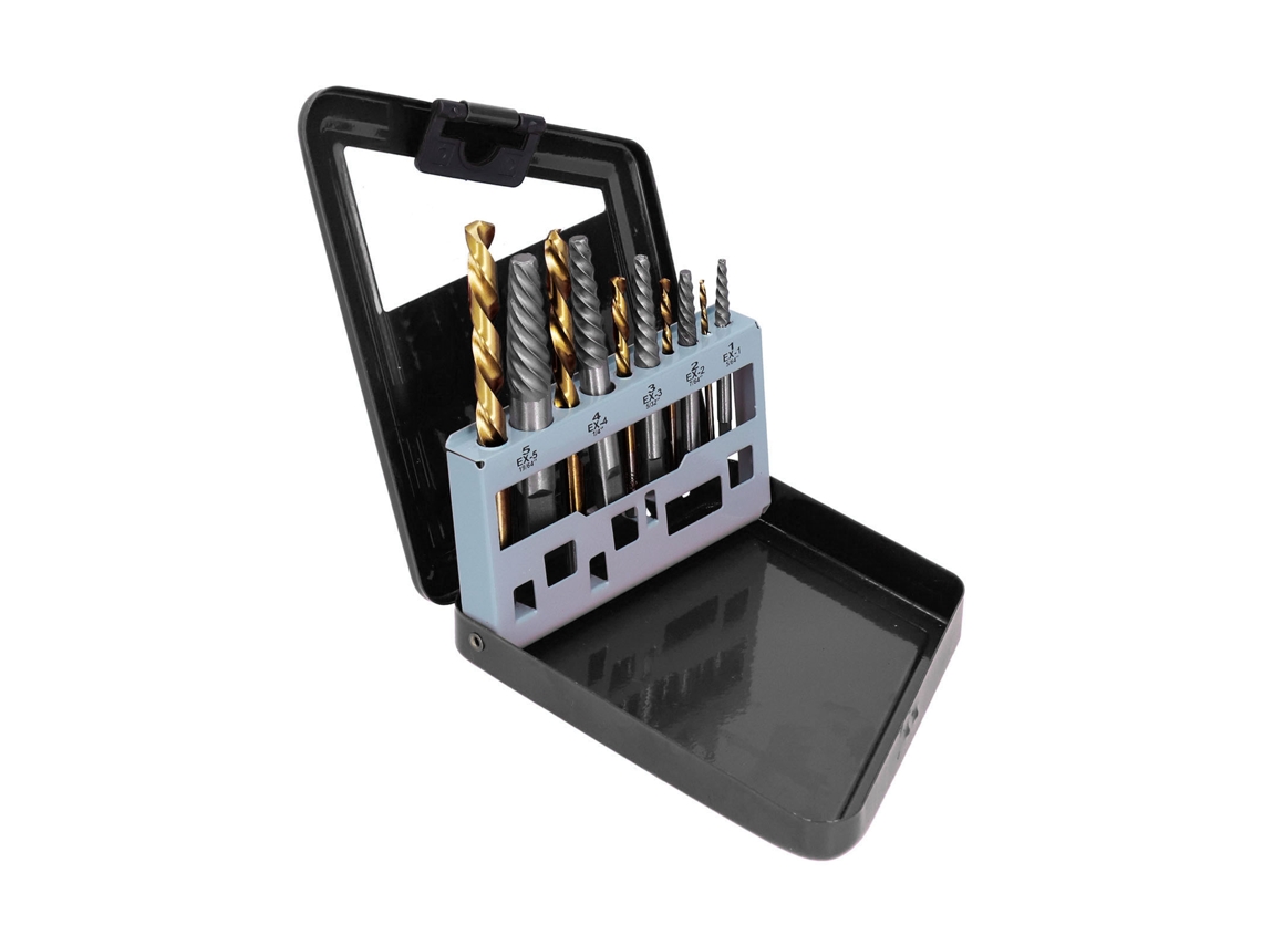 Extractor De Parafusos 10 Peças Broca Hss 4241 Esquerda Para Remover Parafusos Danificados Porcas Parafusos