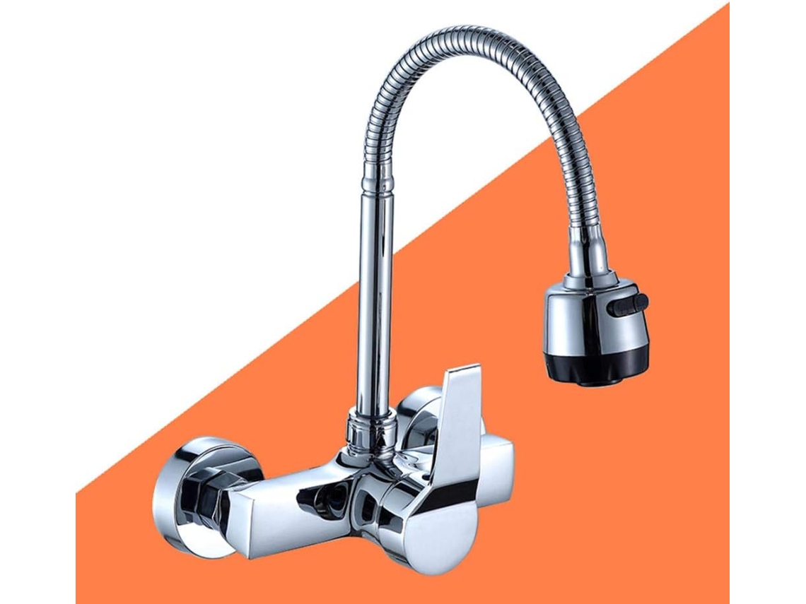Torneira de parede multifuncional para pisos de cozinha, torneiras e outras instalações hidráulicas.