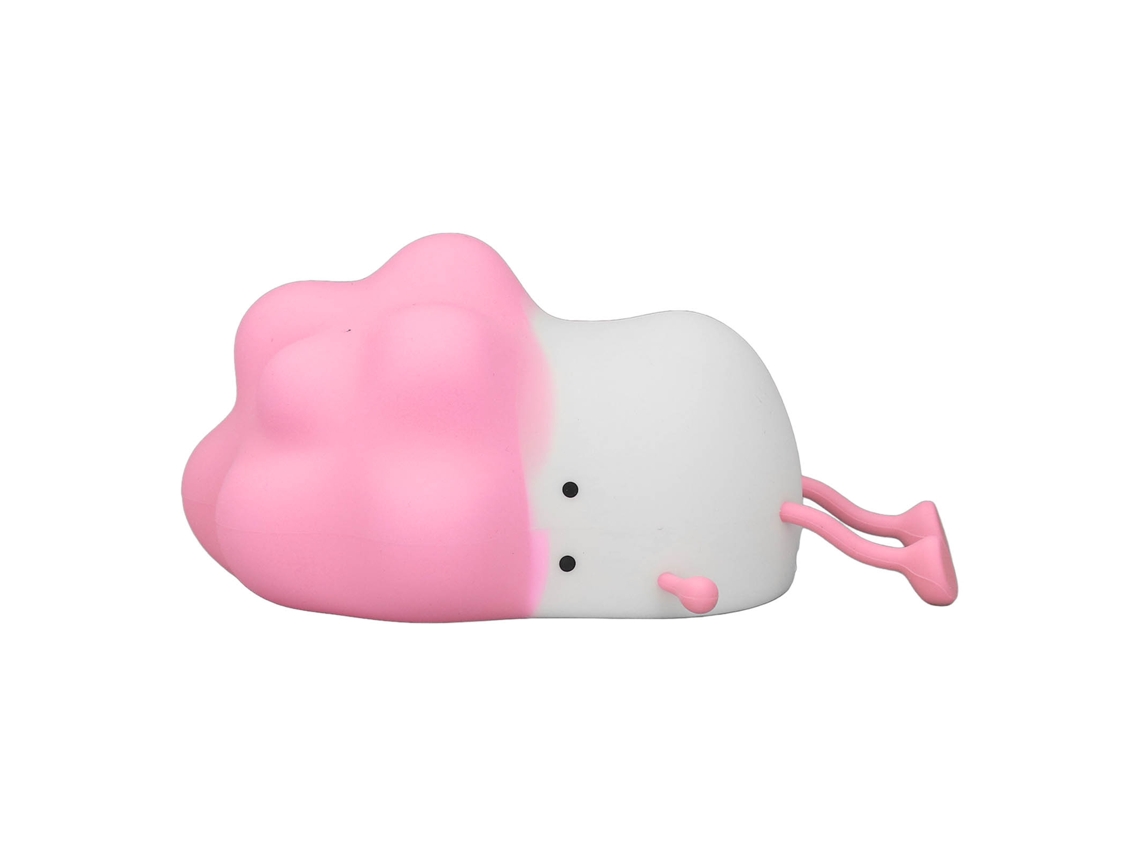 Mali lâmpada de Repolho Led Silicone Recarregável Touch Sensor 3 Modos Luz Noturna Rosa