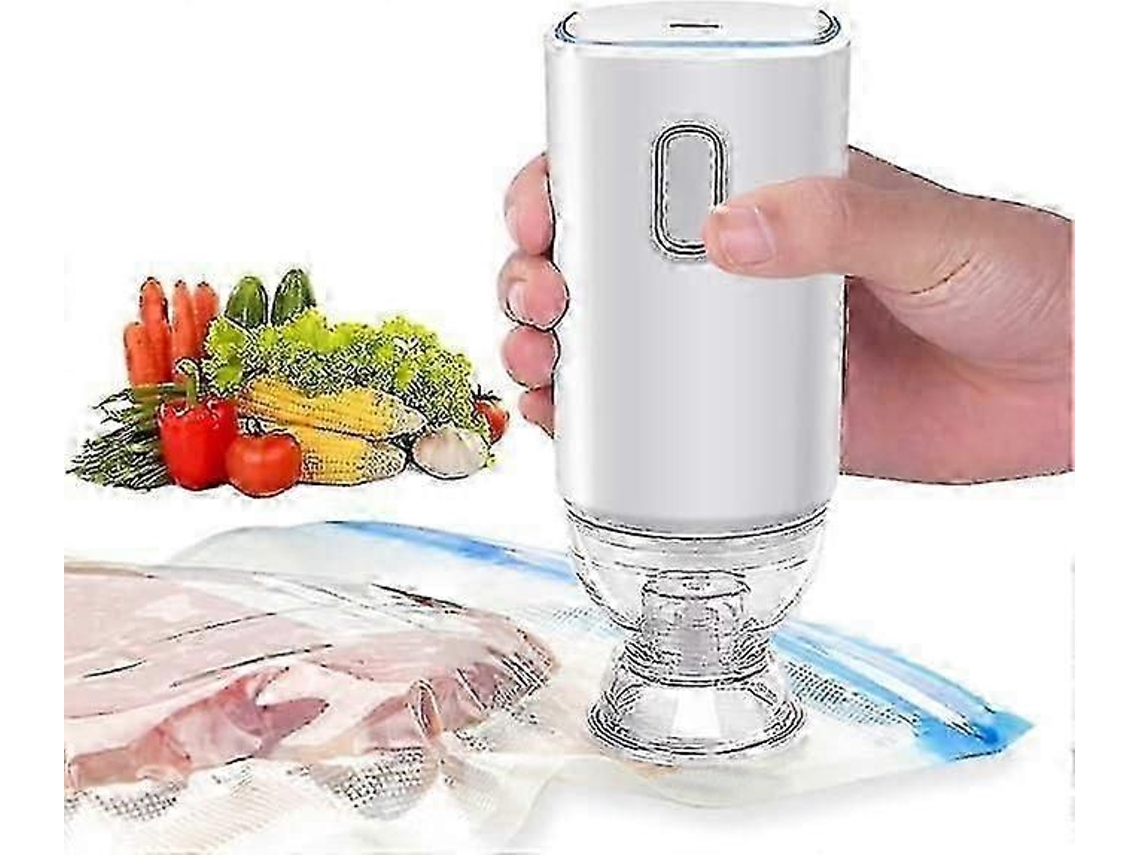 Bomba De Selagem A Vácuo, Mini Seladora Vácuo Automática Portátil Para Conservação Diversos Alimentos, Ma Nual Sacos Alimentos