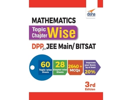 Livro Mathematics Topic-wise Amp Chapter-wise Daily Practice Problem Sheets For Jee Main/ Bitsat - 3rd Edition De Disha Experts (inglês)