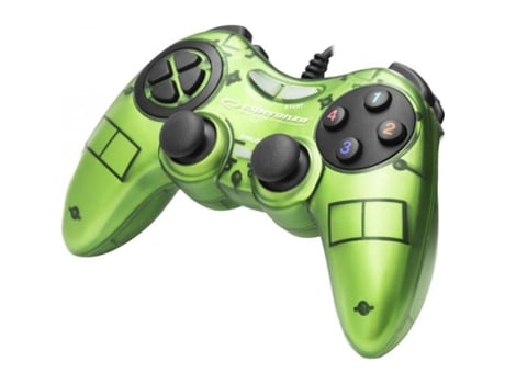 Esperanza Gamepad Pc Usb Fighter Green