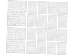 50 Folhas De Letras Autoadesivas Brancas Para Tecido, Sem Costura E Fáceis De Aplicar Em Roupas E Camisetas