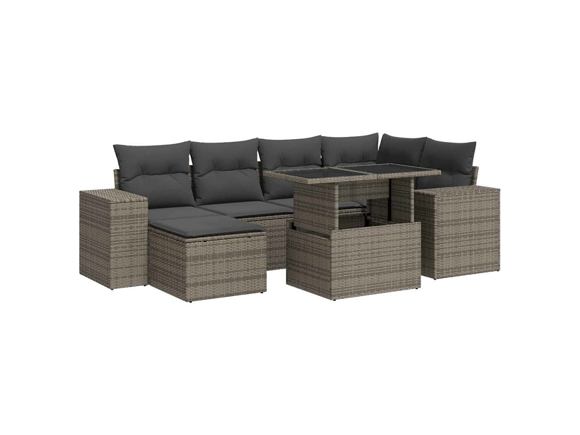 Garden Sofa Set, Garden Sofa Sets Vidaxl Cinzeto Rattan / Vime (n/a)