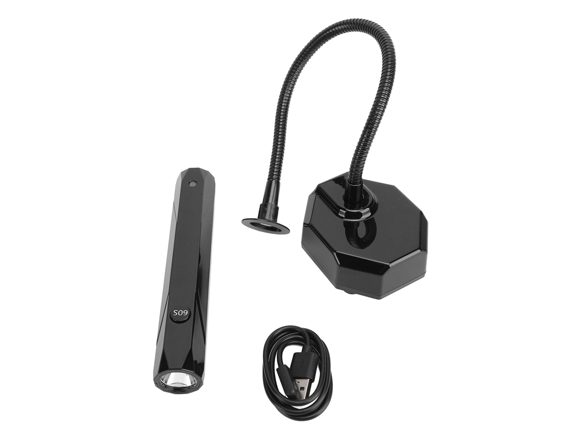 Lâmpada de Cura para Unhas Gel Recarregável Sem Fio com Pescoço Flexível e Timer 9w | S/MARCA
