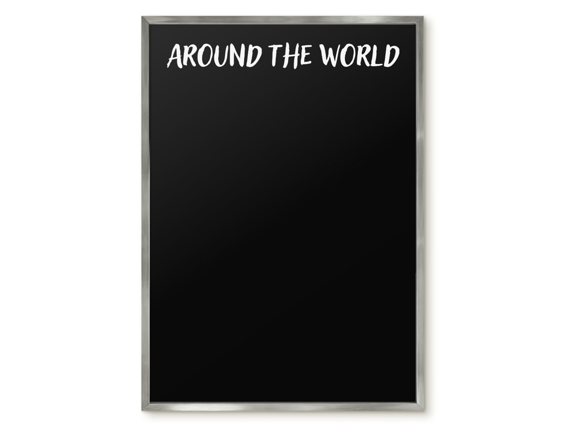 Magnetic Board Around The World For The Living Room Espelharte (50x70 Cm)