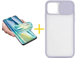 Capa + Película para iPhone 12 Pro Max SKYHE Roxo Lilás
