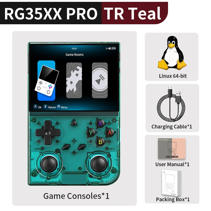 Consola de Jogos MDUG com 128 Gb, em Bolsa, com suporte a jogos de 8 mil, Wi-Fi, IPS 4,7"