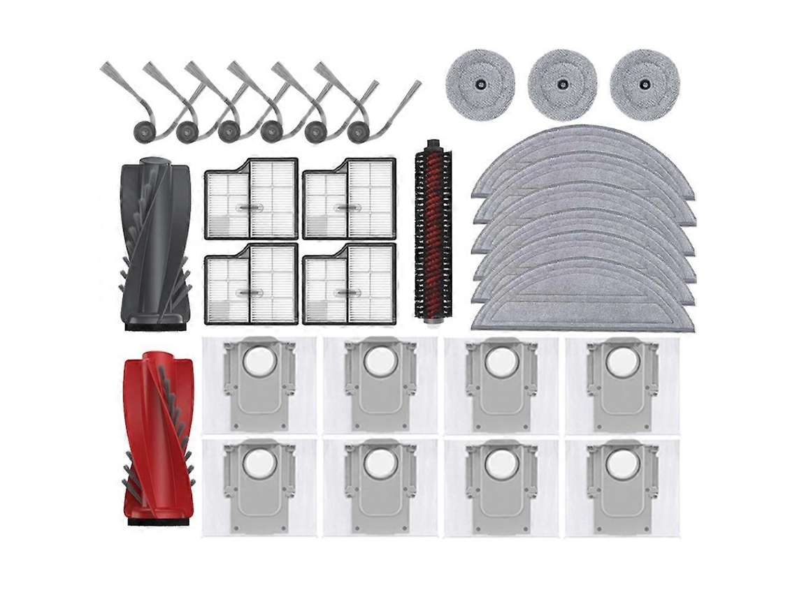 Acessórios Para Escova Principal E Escova Lateral Para Aspirador Roborock Saros 10/roborock S9 Maxv Ultra: Filtro De Alta Eficiência E Pano De Esfregã