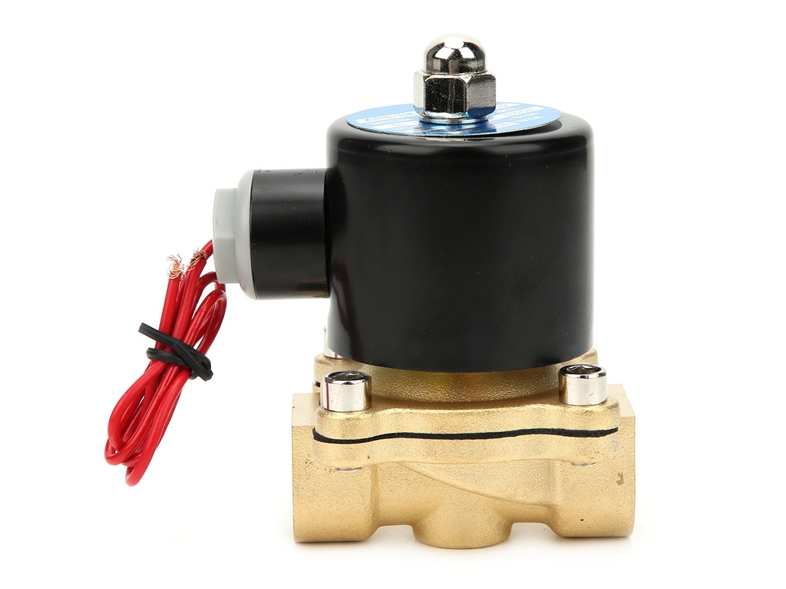 Válvula Solenoide Normally Closed Latão G1/2 Bspp 2w160-15 24v Para Água Ar Óleo