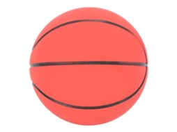 Bola De Basquete De Borracha Para Pets E Stress Relief Brinquedo Portátil Ornament Desktop Vermelha